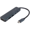 Док-станция Docking station HIPER USB-C HUB 5in1 HP-DS5-03