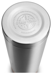 Термос StarWind 10-1000, 1л, серебристый/ красный