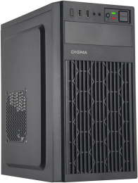 Корпус mATX Digma DCC-MN302, Mini-Tower, без БП,  черный