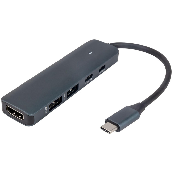 Док-станция Docking station HIPER USB-C HUB 5in1 HP-DS5-03