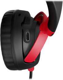 Гарнитура игровая HYPERX Cloud Mini,  для компьютера, накладные,  Bluetooth/3,5 мм, черный  / красный [7g8f1aa]