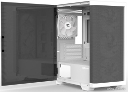 Корпус Zalman M4 Белый материал: сталь, пластик, окно: закаленное стекло, Power, LED Button, Power/HDD LED, MIC, Audio, 2xUSB 3.0, 1xUSB2.0, без БП, 1х3.5''/2.5'', 1x3.5'', 2x2.5"