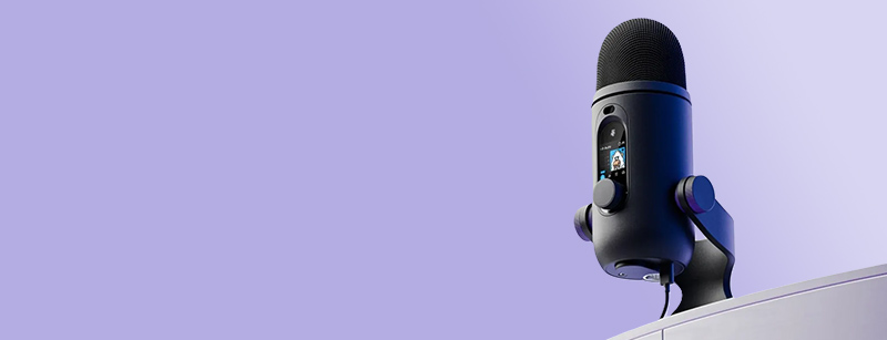 Logitech Blue Yeti 2: микрофон с 3D-датчиком и цветным экраном