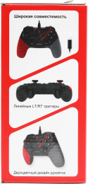 Геймпад A4Tech Bloody GP30 Sports черный/красный USB виброотдача обратная связь GP30 SPORTS RED