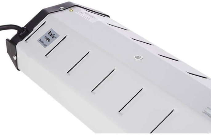 Инфракрасный обогреватель Ballu BIH-L-2.0, 2000Вт, с термостатом, 25м2, кварцевый, серый