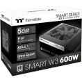 Блок питания Thermaltake ATX 600W Smart W3 Gen.5 80+ white (20+4pin) APFC 120mm fan 4xSATA RTL