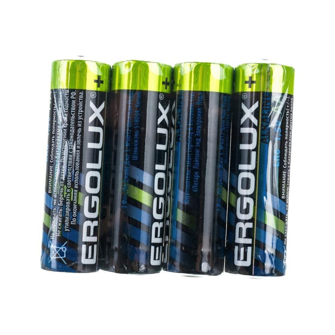 Ergolux Alkaline SR4 LR6 LR6 SR4, батарейка,1.5В 4 шт. в уп-ке (14282)