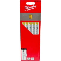 Полотна для лобзика T744D (155 мм, шаг 4 мм, 5 шт.) Milwaukee 4932354745