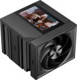 Кулер для процессора CPU Cooler PCCooler RZ820 Display BK 290W, 4-pin PWM, LED, 169mm, Al/Cu, 8x6mm, 1x140mm + 1x150mm, 71.9/78.7CFM, 27.1/35.8dBA, 1500/2500RPM, S: 1851/1700/1200/115X/20XX, AM5/AM4, black