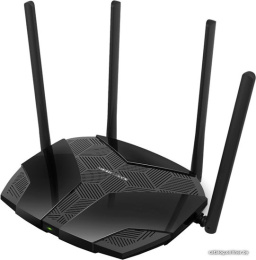 Wi-Fi роутер MERCUSYS MR70X, Wi-Fi 6, AX1800, 2.4/5ГГц, 3 LAN, черный