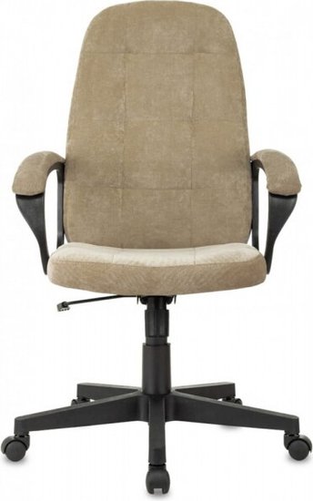 Кресло руководителя Бюрократ CH 002 Fabric песочный Light-21 крестов. пластик