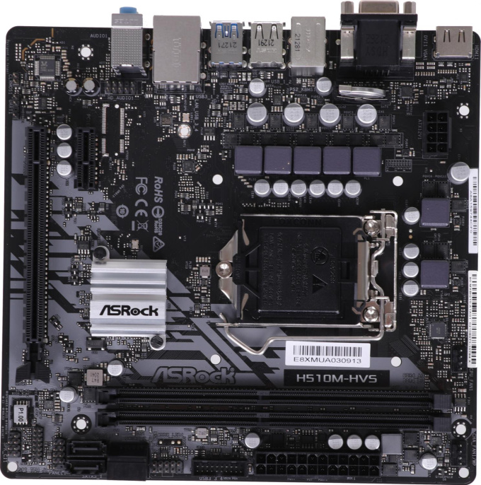 Материнская плата ASRock H510M-HVS R2.0, Socket LGA 1200, Intel H510, mATX, Ret