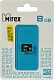 Карта памяти Mirex 13612-MCROSD08 microSDHC 8Gb Class4