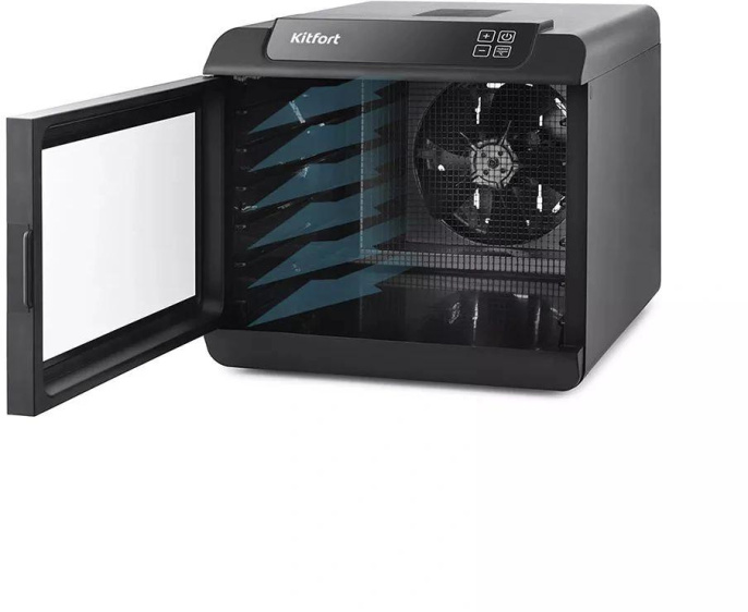 Сушка для фруктов и овощей Kitfort КТ-1905 18под. 500Вт черный