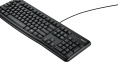 Клавиатура Logitech K120, проводная, USB, мембранная, заводское нанесение кириллицы, черный [920-002522]