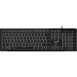 Клавиатура Genius SlimStar 820, {Черный, проводная, USB, 104 клавиши} [31310055402]