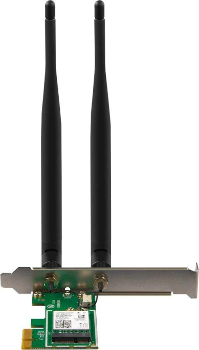 Адаптер беспроводной связи (Wi-Fi) Tenda E30 Сетевой PCIe адаптер AX3000 Wi-Fi 6 2,4/5 ГГц, до 2,98 Гбит/с, 2x5dBi внешние антенны
