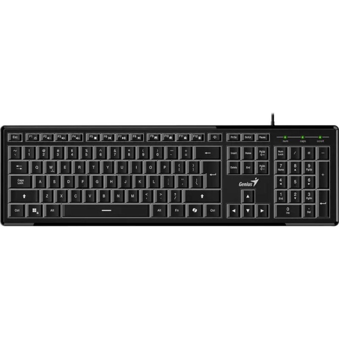 Клавиатура Genius SlimStar 820, {Черный, проводная, USB, 104 клавиши} [31310055402]