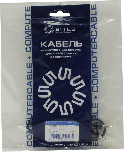 5bites AC35J-005M Кабель 3.5 Jack/M - 3.5 Jack/M, 0.5м, стерео