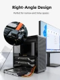 Кабель CABLETIME CAS1E (CT-SATA3R-B0.5) 0.5 м, Orange, SATA 3.0 с прямым углом