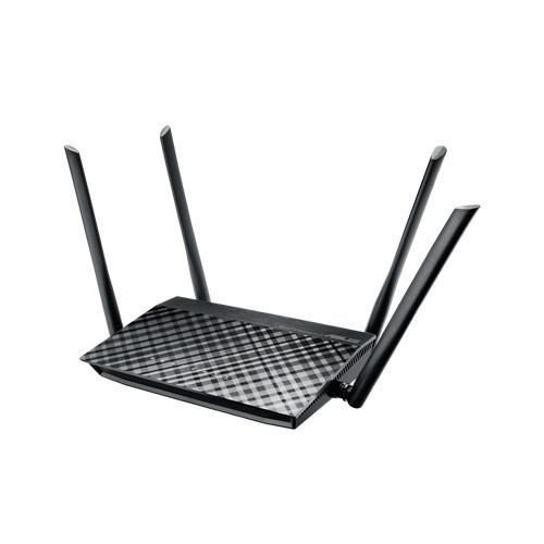 Wi-Fi роутер ASUS RT-AC1200 V2,  Wi-Fi 5,  AC1200,  2.4/5ГГц, 4 LAN,  черный
