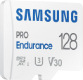 Карта памяти microSDXC UHS-I U3 Samsung PRO Endurance 128 ГБ, 100 МБ/с, Class 10, MB-MJ128KA,  1 шт., переходник SD
