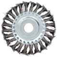Щетка плоская металлическая крученая 125x22.2 для УШМ HEADROCK 697-125-700
