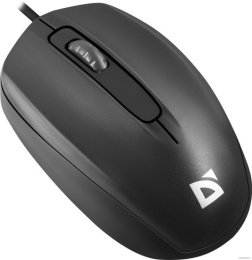 Мышь проводная Defender Alpha MB-507, оптическая, USB, 1000dpi, черный 52507