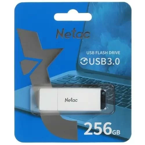 Флеш Диск Netac 256Gb U185 NT03U185N-256G-30WH USB3.0 белый