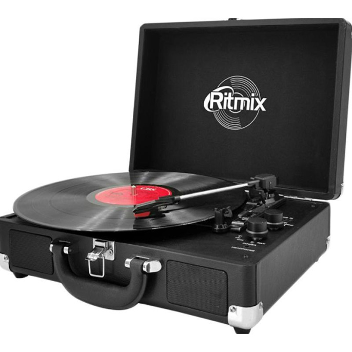 Проигрыватель винила Ritmix LP-120B частично автоматический черный
