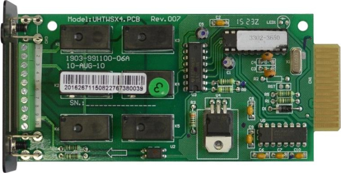 Плата коммутационная Связь Инжиниринг Карта "сухих" контактов с клеммным терминалом внутренняя , 2016-2671