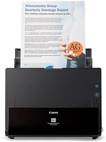3258C003 - Сканер Canon DR-C225 II (Цветной, двусторонний, 25 стр./мин, ADF 30, High Speed USB 2.0, A4, 3 года гарантии)