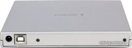 Внешний DVD-привод Gembird DVD-USB-02-SV с интерфейсом USB 2.0 пластик, серебро
