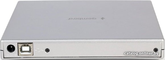 Внешний DVD-привод Gembird DVD-USB-02-SV с интерфейсом USB 2.0 пластик, серебро