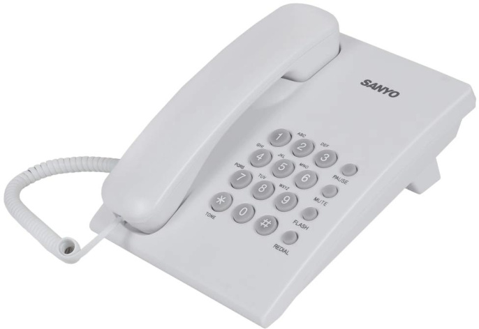 Проводной телефон Sanyo RA-S204W, белый