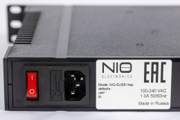 Сетевой концентратор USB NIO-EUSB 14ep USB/IP хаб на 14 портов с 1 блоком питания