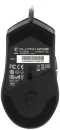 Мышь проводная MSI Clutch GM30, игровая, оптическая, USB, 6200dpi, черный [s12-0401850-d22]