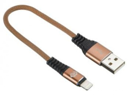Кабель Digma Lightning (m) -  USB (m),  0.15м,  2A,  коричневый [light-0.15m-br]