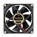 Вентилятор 12В DC ExeGate ExtraSilent ES08025H2P (80x80x25 мм, Hydraulic bearing (гидродинамический), 2pin, 1900RPM, 19dBA) EX299876RUS