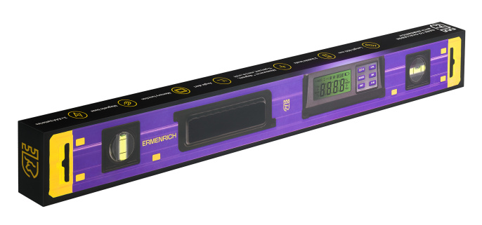 Цифровой уровень Ermenrich (Эрменрих) Verk LY60, фиолетовый 83828