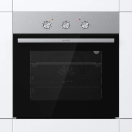 Духовой шкаф электрический Gorenje BO6727E03NX,  73л,  дверца с 2 стеклами,  черный