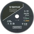 Пильный диск SHYLD по алюминию и пластику твердосплавный 255x30 мм, 100 зубьев 6692515