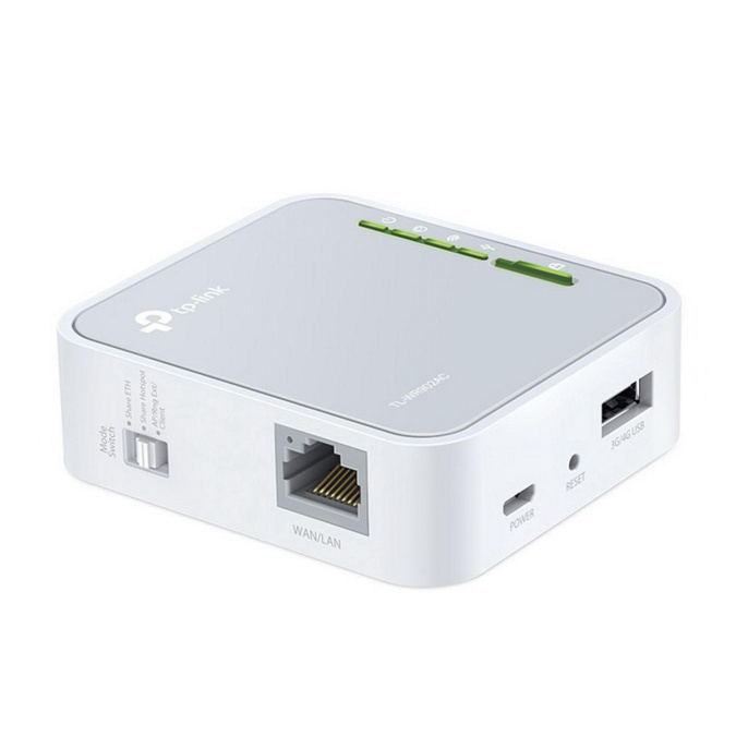 Wi-Fi роутер TP-LINK TL-WR902AC,  Wi-Fi 5,  AC750,  2.4/5ГГц, 1xUSB