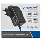 Блок питания Gembird NPA-AC12 узкий 5В/2А, 10Вт, 3 штекера 5,5х2,1+4x1,7+3,5x1,35мм