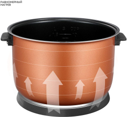 Мультиварка GALAXY GL 2649,  1100Вт,   черный/серебристый [гл2649л]