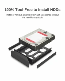 Внешний корпус для жёстких дисков TerraMaster D2-320 DAS tower/JBOD,RAID0,1/up to 2 SATA 3,5' or 2,5' /1xUSB3.1 Type-C gen2/1xPS/1YW