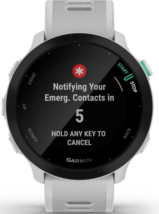 Смарт-часы Garmin Forerunner 55,  42мм,  1.04",  белый [010-02562-11]