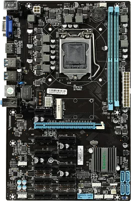 Материнская плата Esonic B250-BTC-Gladiator (RTL) LGA1151 B250 PCI-E Dsub+HDMI GbLAN SATA ATX 2DDR4