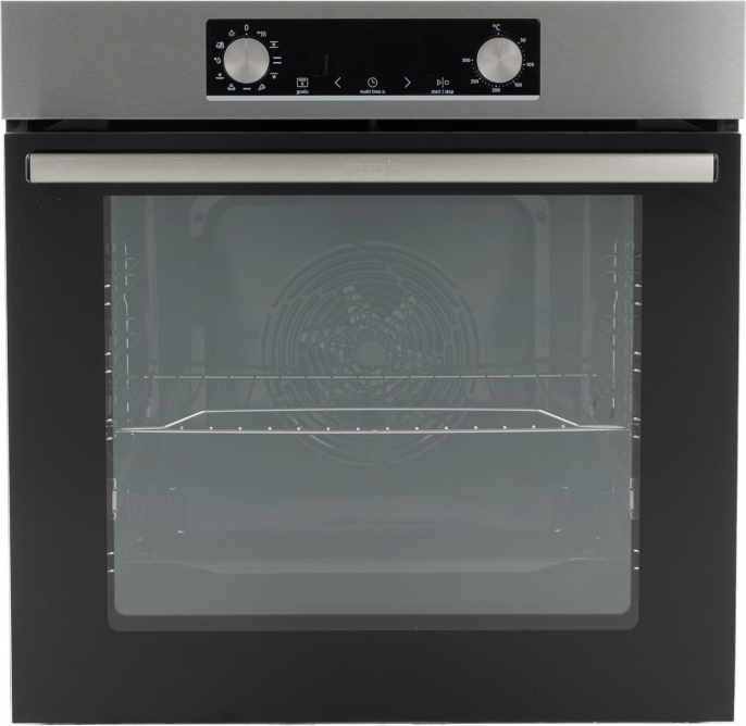 Духовой шкаф электрический Gorenje BO6735E05X,  77л,  дверца с 2 стеклами,  нержавеющая сталь