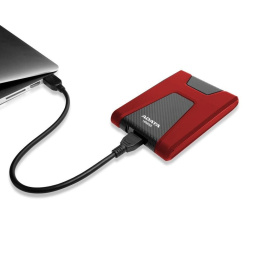 1ТБ Внешний диск HDD  A-Data DashDrive Durable HD650, USB 3.0, красный [ahd650-1tu31-crd]